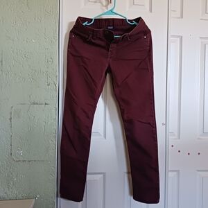Patagonia  Women  Pants  Skinny Burgundy SZ 2  Good Great Conditions